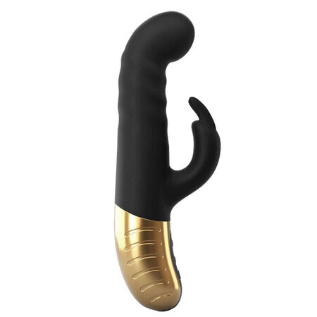 Marc Dorcel G-Stormer Conejito Vibrador con 10 programas de vibración Negro