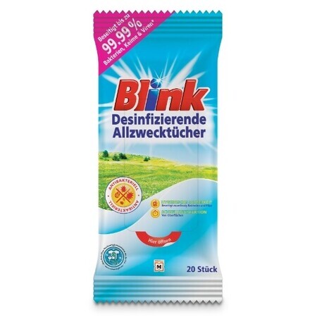 Blink, Lingettes désinfectantes, 20 pièces