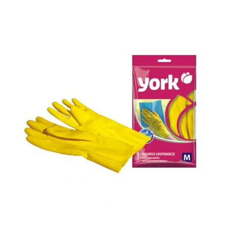 York, Gants de ménage en caoutchouc taille M