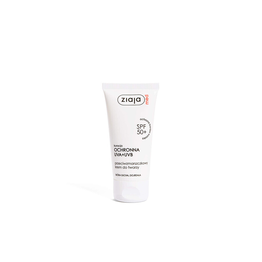 Ziaja Med crème anti-rides SPF 50+, 50 ml - Longue durée de conservation !