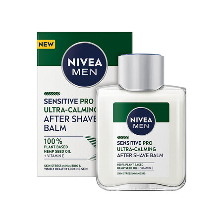 Nivea Men Sensitive Pro Ultra-Calming balsam aftershave îmbătrânire cu ulei de semințe de cânepă, 100ml