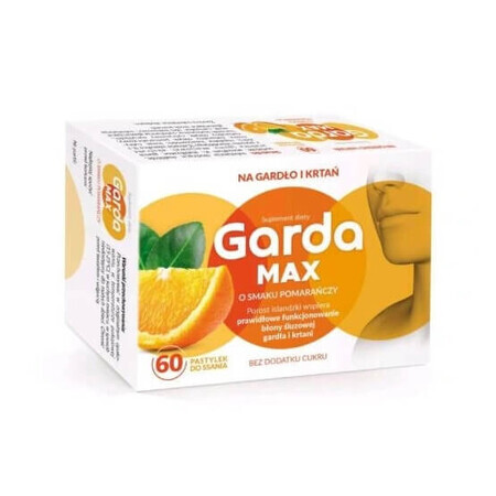 Garda Max goût orange, 60 comprimés