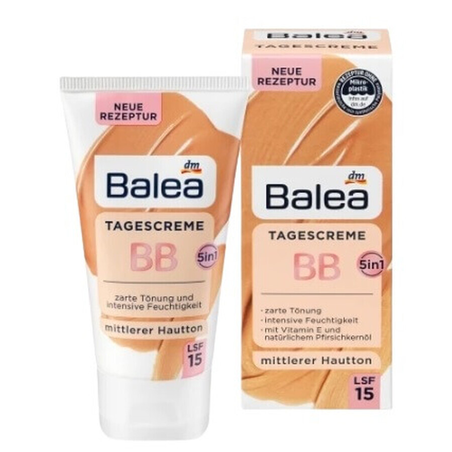 Balea, BB Cream LSF15, teinte moyenne, 50 ml