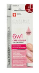 Eveline, 6w1 Care amp ; Colour Shimmer Pink , Baume pour les ongles, 5 ml