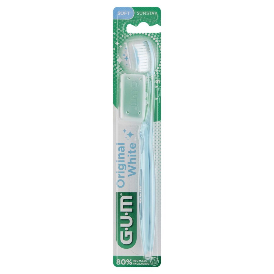 Sunstar GUM, Original White, brosse à dents, petite 561, 1 pc