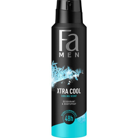 Fa Men Déodorant Fa Men Xtra Cool 72h avec parfum d'eucalyptus, 150ml