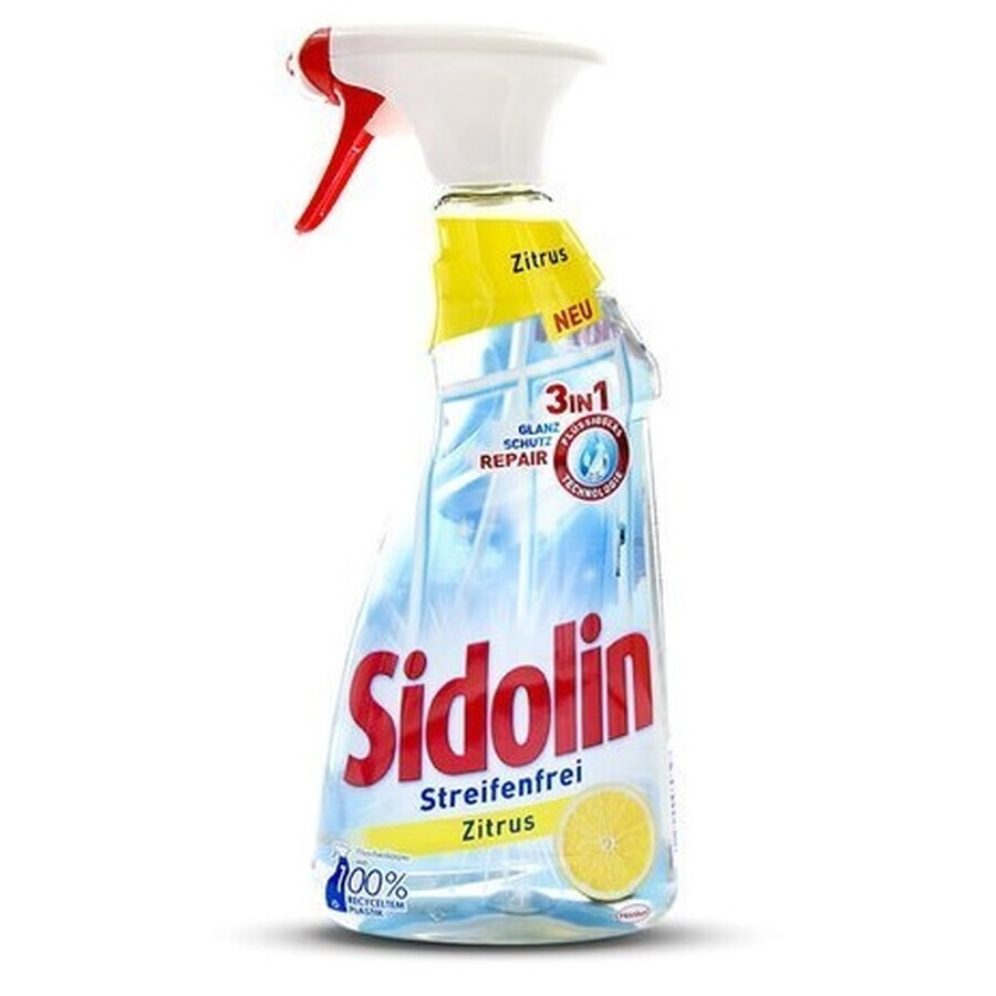 Sidolin, Nettoyant pour vitres, Citron, 500ml