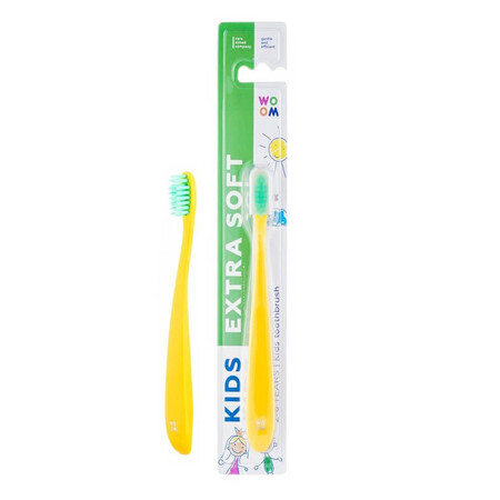 Brosse à dents extra douce Woom Kids pour les enfants de 2 à 6 ans