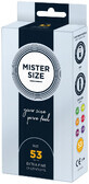 Pr&#233;servatifs Mister Size, 53 mm, 10 pi&#232;ces