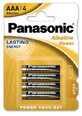 Panasonic, LR3, Batterie, 4 pi&#232;ces