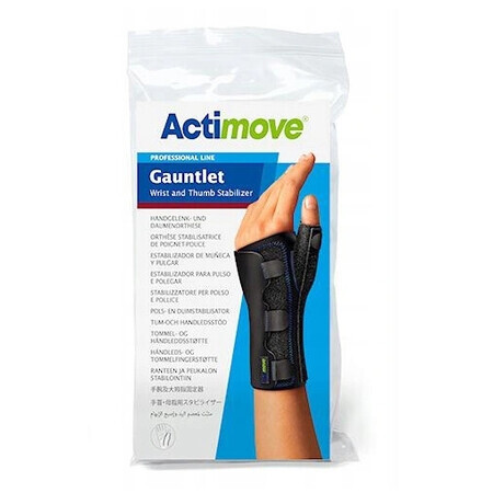 Actimove Wrist and Thumb Stabilisation Support Black size XL - Long lasting !