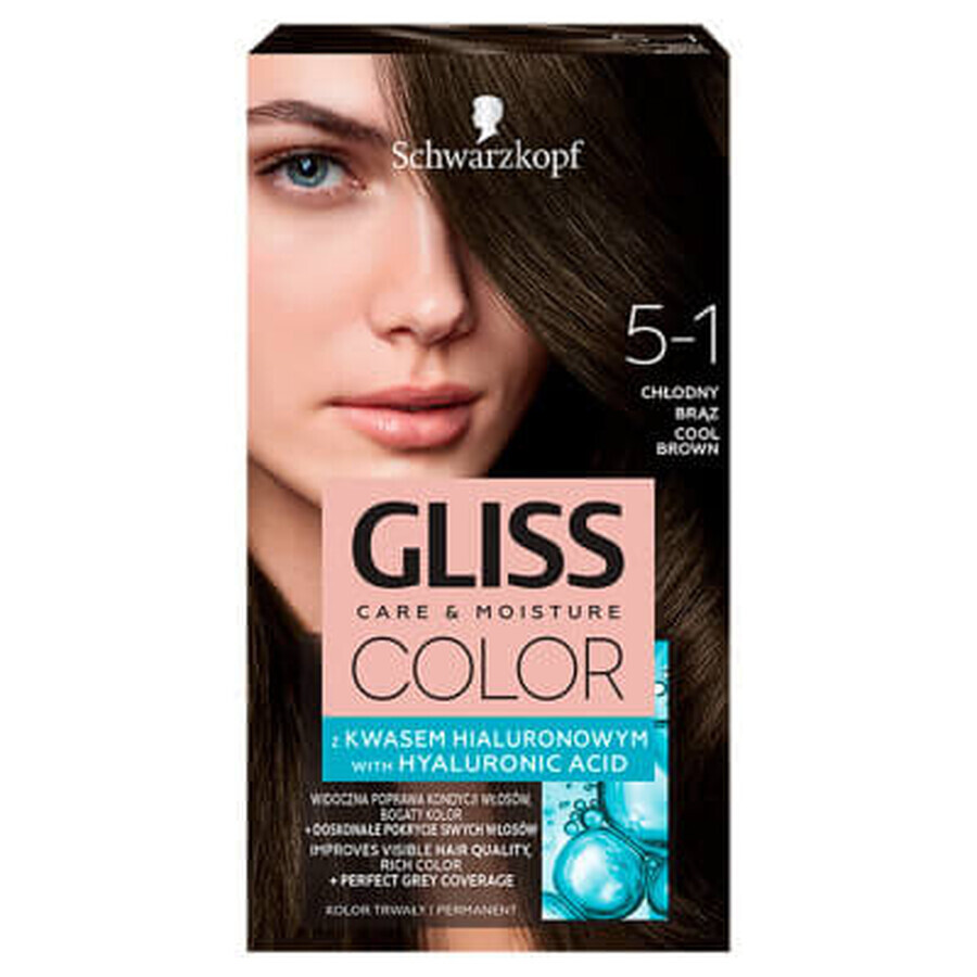 Schwarzkopf Gliss Gliss Color Wax Color with hyaluronic acid Chodny Brz 5-1