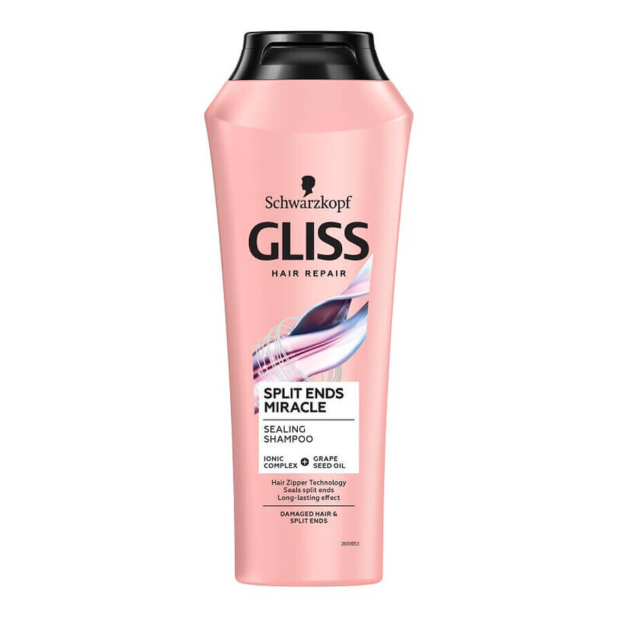 Schwarzkopf Gliss Split Ends Miracle Hair Shampoo for Split Ends, 400ml