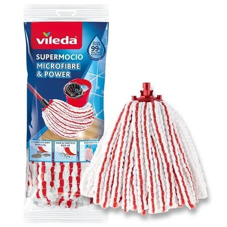 Vileda, mop insert Supermocio Microfibre amp ; Power, 1 article