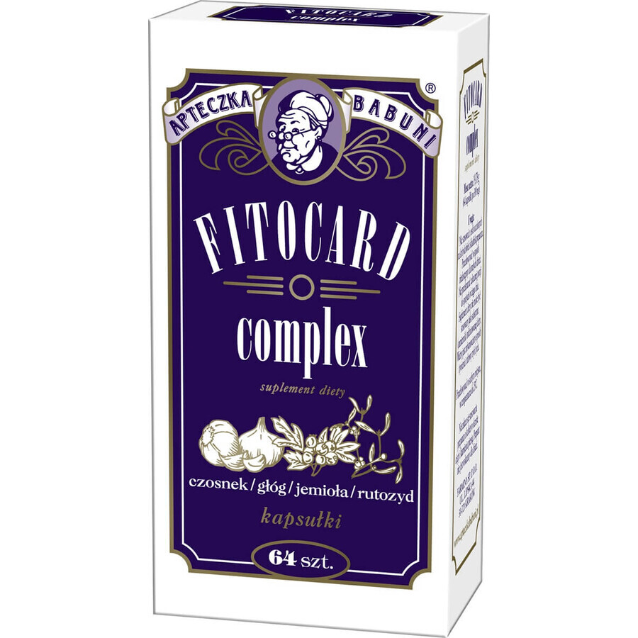 Complexe Fitocard, 64 gélules