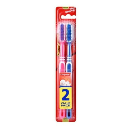 Brosse à dents Colgate, double action, 2 pièces