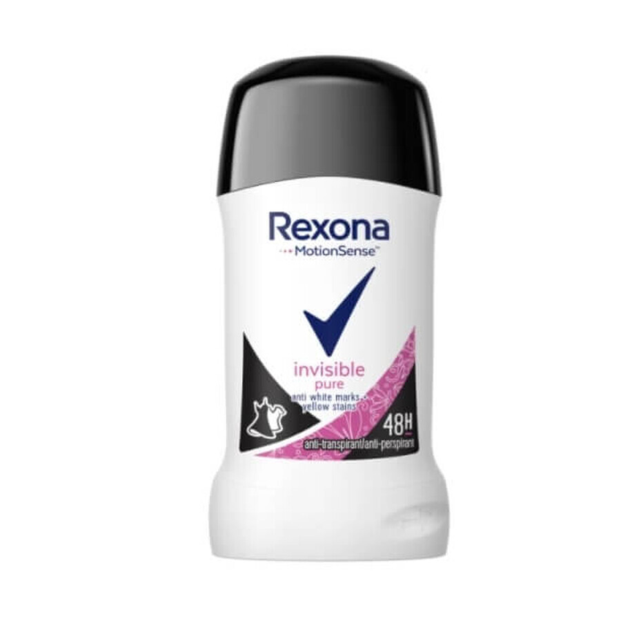 Rexona Invisible Pure antiperspirant stick, 40 ml