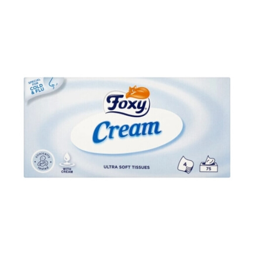 Foxy, Lingettes crème 4 couches, 75 pièces