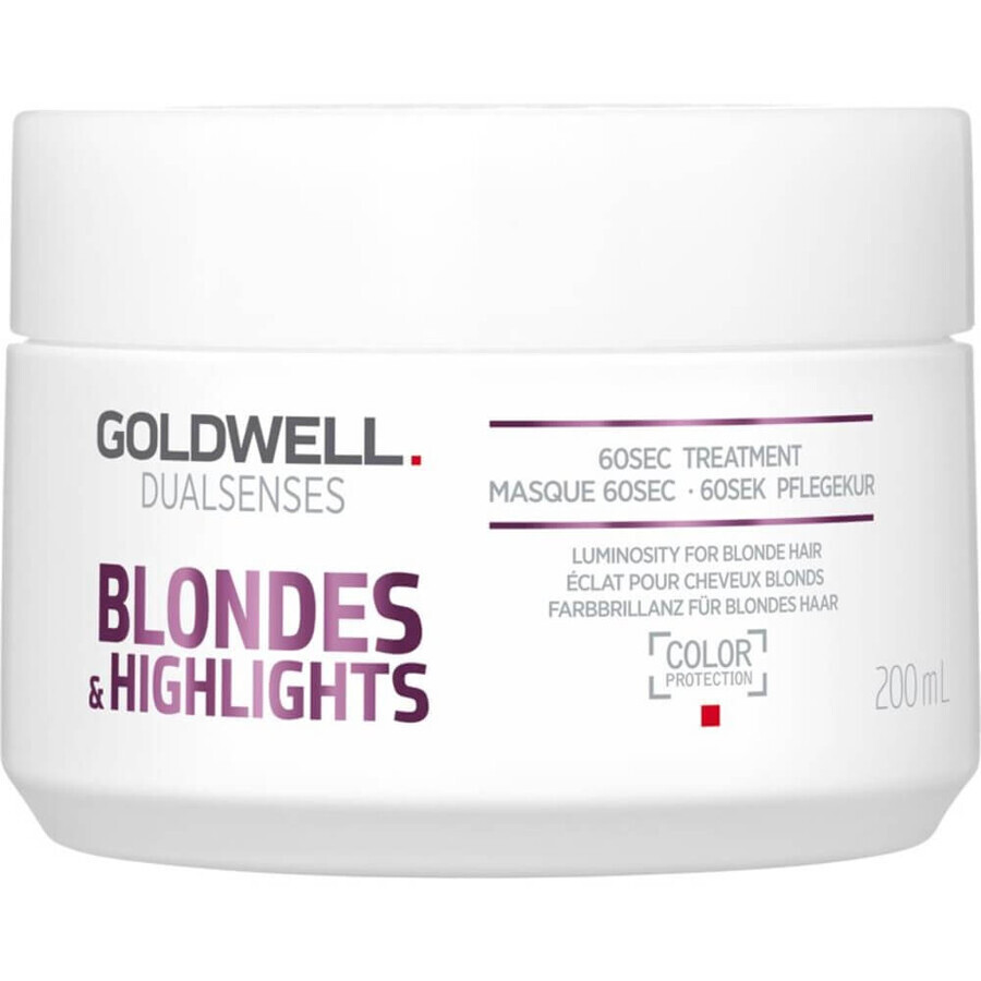 Goldwell Dualsenses Blondes amp; Highlights 60 segundos tratamiento capilar, 200ml