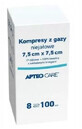 Apteo Care, compresses de gaze, non irritantes, 7.5x7.5cm, 100 pcs - Longue dur&#233;e de vie !