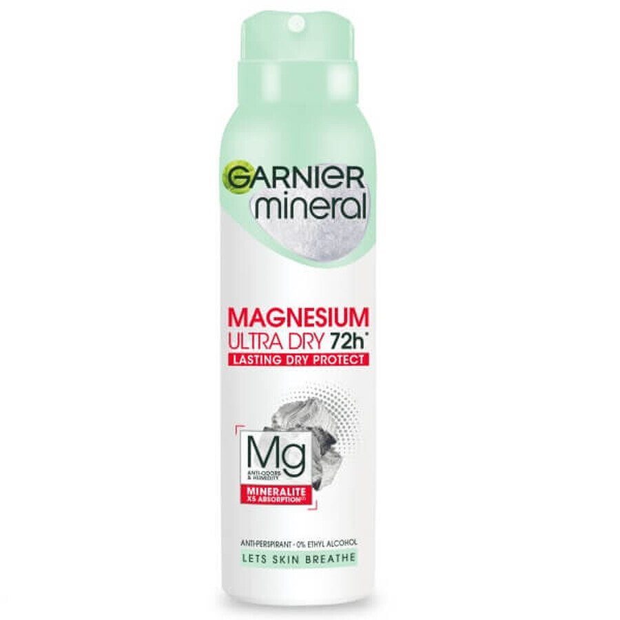 Spray antiperspirant Garnier Mineral Magnesium Ultra Dry, 150ml