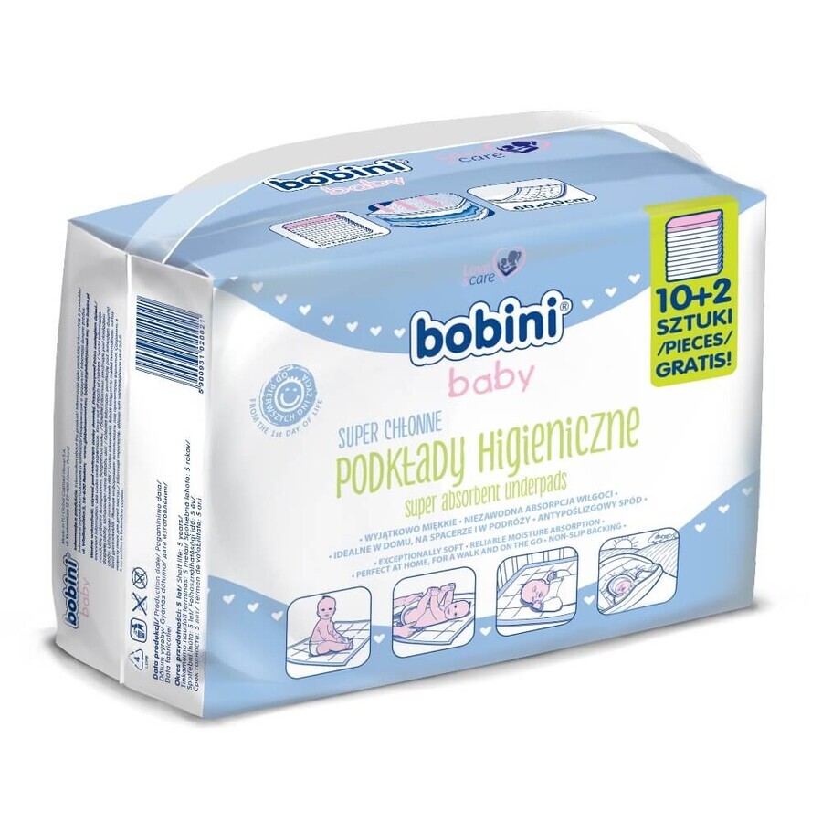 Serviettes hygiéniques Bobini Baby 0+ super chonic, 10 pièces