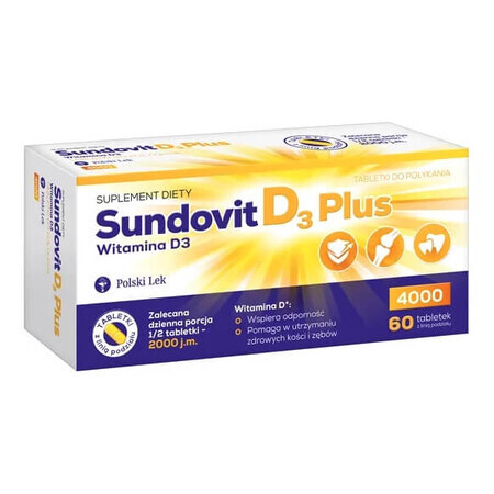 Sundovit D3 Plus, 60 tablets