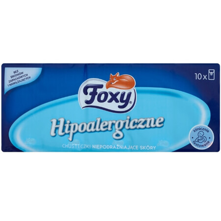 Foxy, lingettes hypoallergéniques, 10 pièces