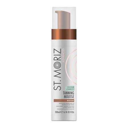 Moriz Advanced Pro Pro Colour Correcting Tanning Mousse Medium, 200ml