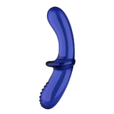 Satisfyer Dubbele dildo in lichtblauw kristalglas, 1 stuk