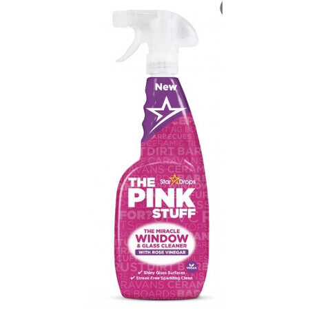 Stardrops, The Pink Stuff Glass Rose, Spray per la pulizia dei vetri, 750 ml