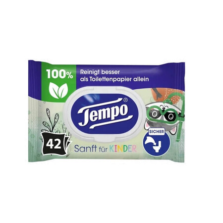 Tempo, lingettes humides pour enfants, 42 pièces