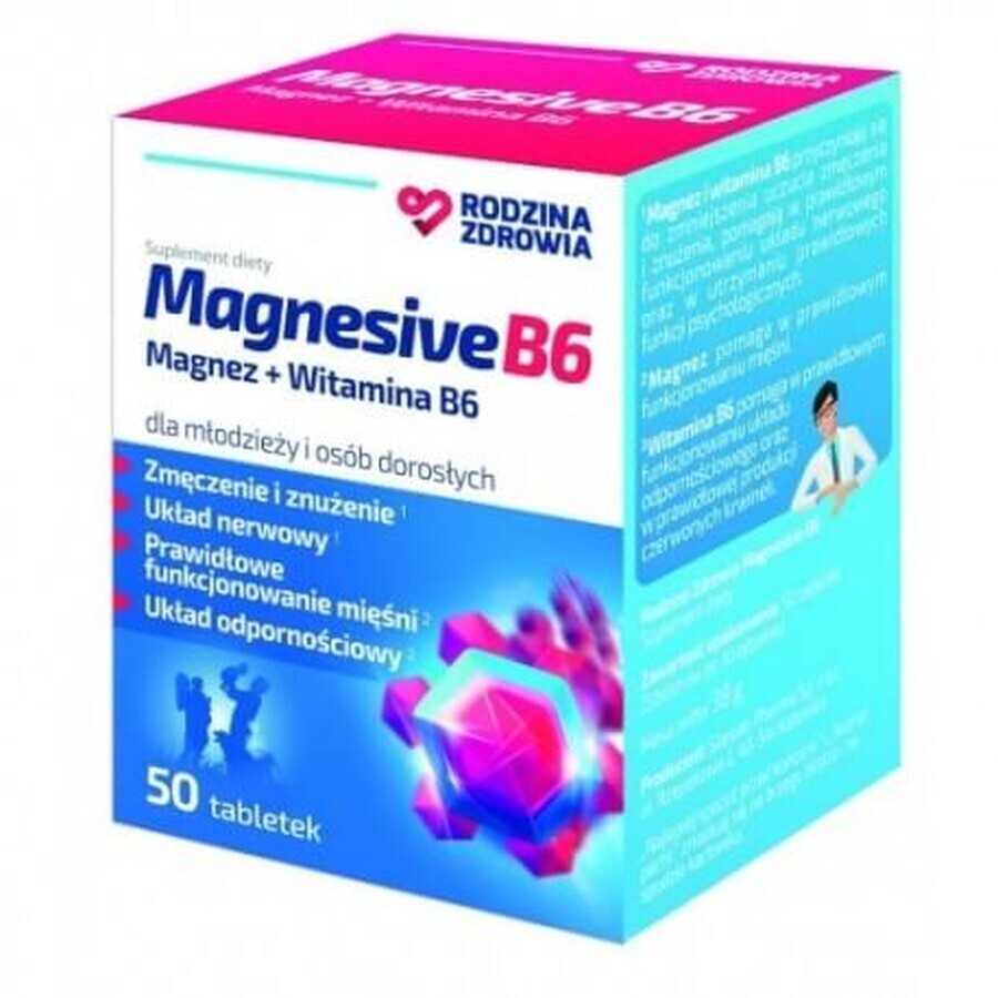 Family Health Magnesive B6 50 comprimés