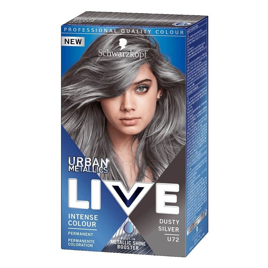 Schwarzkopf Live Urban Metallic Wax Colour U72 Dusty Silver