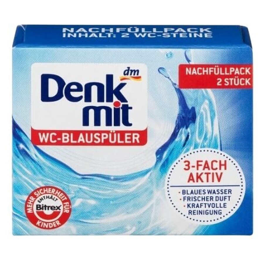 Denkmit, Toilet detergent refill kit, blue, 80g