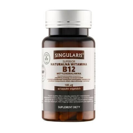 Singularis Natural vitamine B12 méthylcobalamine 100 mcg, 60 gélules