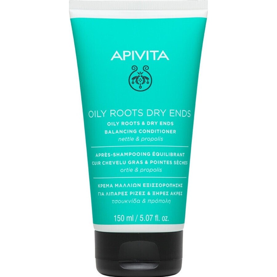 Apivita Oily, Après-shampooing régulateur pour cheveux gras avec racines sèches, 150 ml