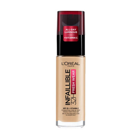 L'Oreal Paris Infaillible 32H Langhoudende Foundation 100 Linnen, 30ml