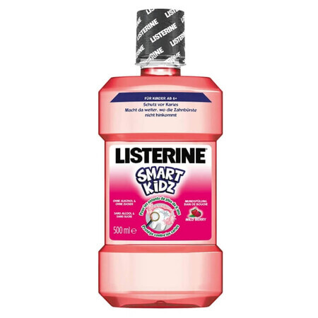 Listerine Smart Kidz, bain de bouche aromatisé à la canneberge pour les enfants de plus de 6 ans, 500 ml