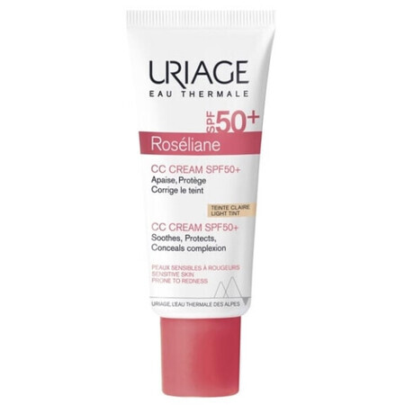 Uriage, Roseliane CC Cream SPF 50+, light shade, 40 ml