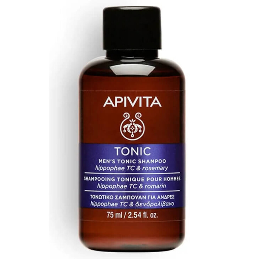 Apivita Tonic, shampooing fortifiant contre la chute des cheveux pour hommes, 250 ml