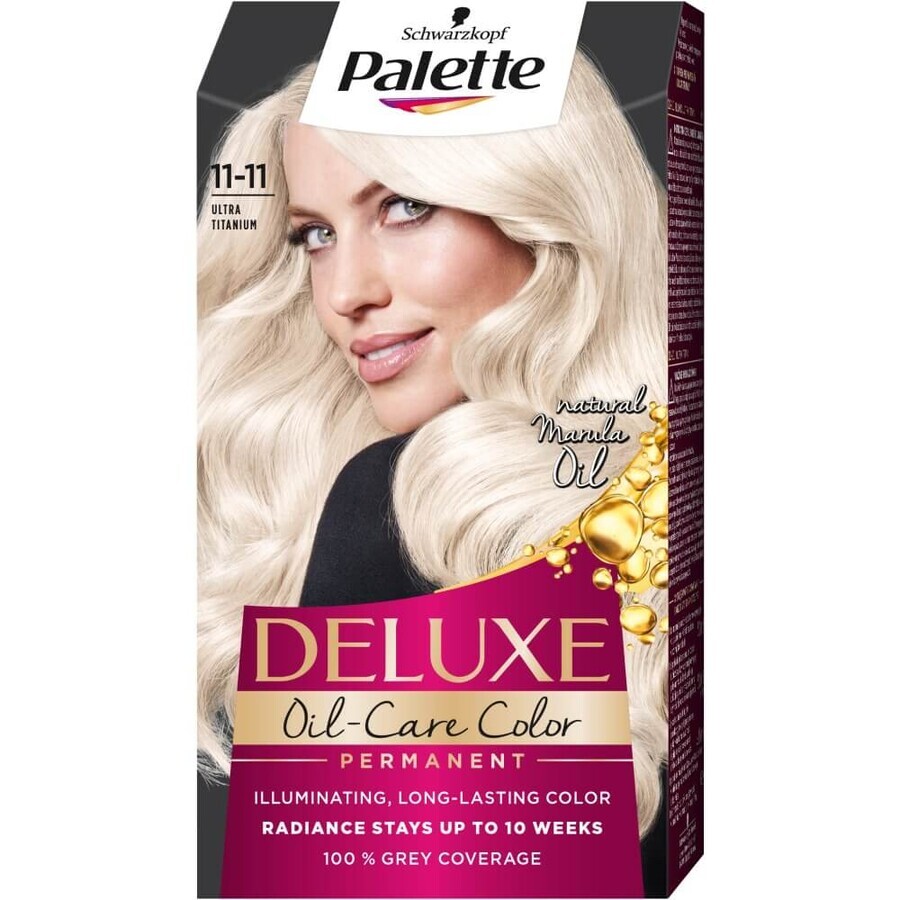 Deluxe Oil-Care Color Wax Color Deluxe Oil-Care Color Palette with Micro Oil 11-11 Ultra Titanium Blonde