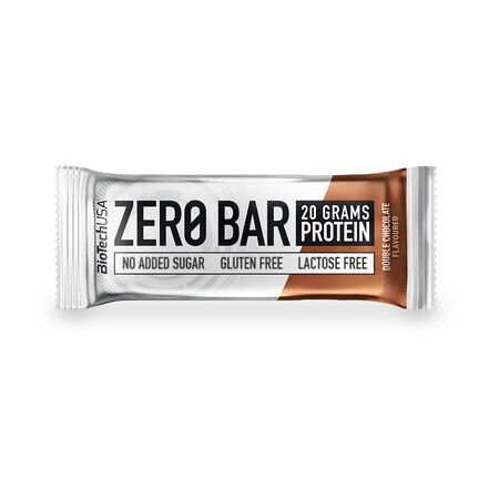 Barre Zéro Protéine Double Chocolat, 50g, BioTechUSA