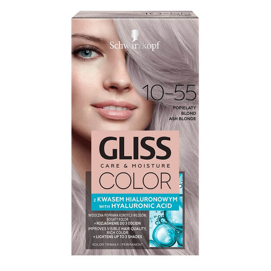 Schwarzkopf Gliss Color Hair Color Cream 10-55 Ash Blonde