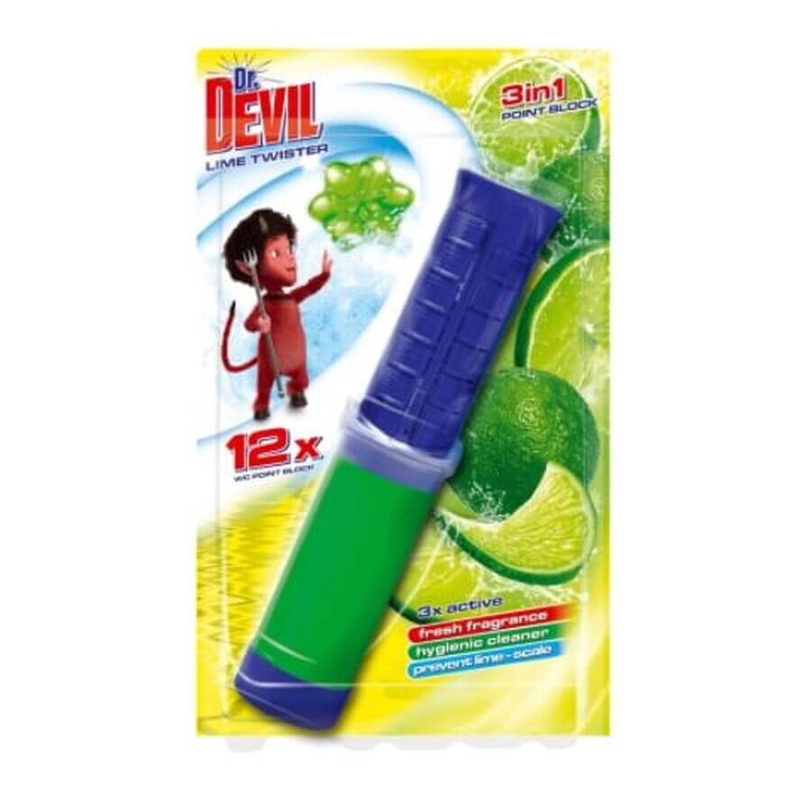 Dr Devil, Spot el for WC, Lime Twister, 75 ml