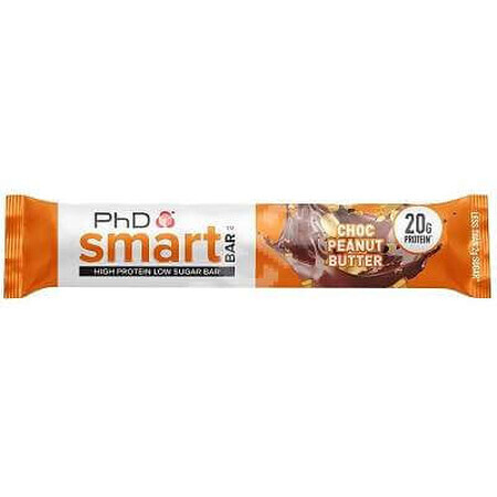 Barretta proteica PhD Smart Bar Choc Burro di arachidi, 64 g, PhD Nutrition