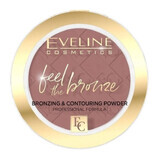 Eveline Cosmetics Feel the bronze Poudre de teint et de contour 02 Chocolate Cake