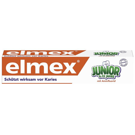 Elmex, Dentifrice pour enfants, 6-12 ans, 75 ml