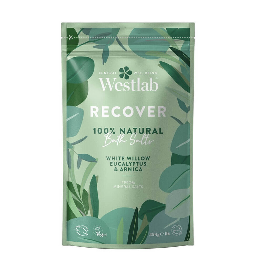 Westlab Recover Sels de bain Willowia & Eucalyptus & Arnica, 454g