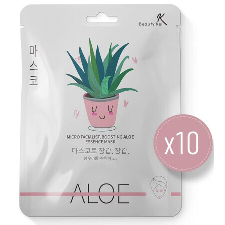 Beauty Kei, Aloe Vera, Maschera, 1 confezione